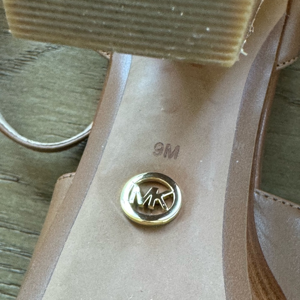 Michael Kors Platform Sandals in Luggage Brown size 9 - Picture 6 of 9